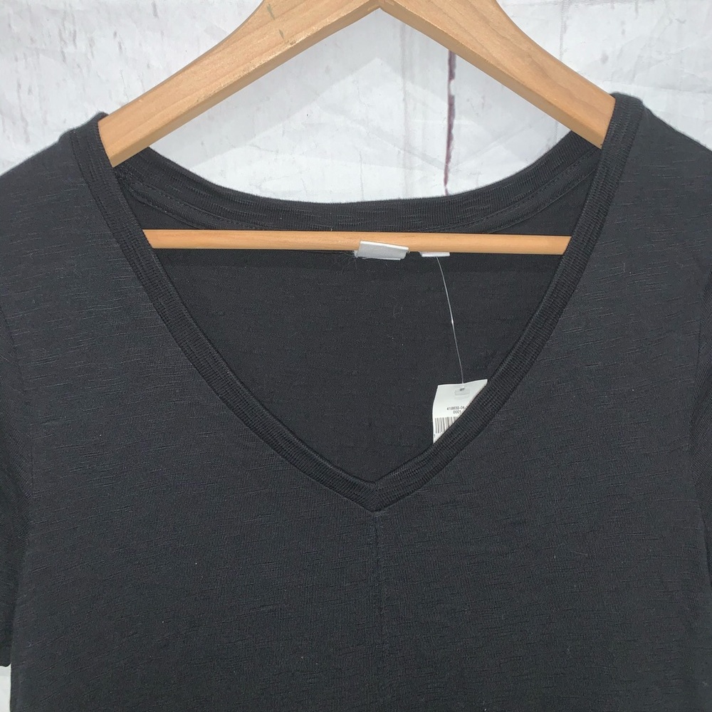 Gap black short sleeve midi cotton dress Sz S NWT - Picture 2 of 5